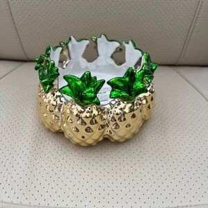Bath and Body Works pineapple 3 wick candle holder
